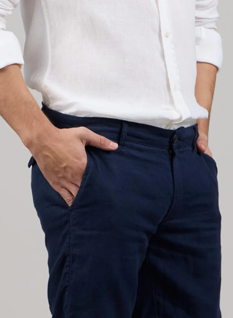 Just Nature  100% Linen Classic Fit Resort Shorts for Men | Best Price UAE